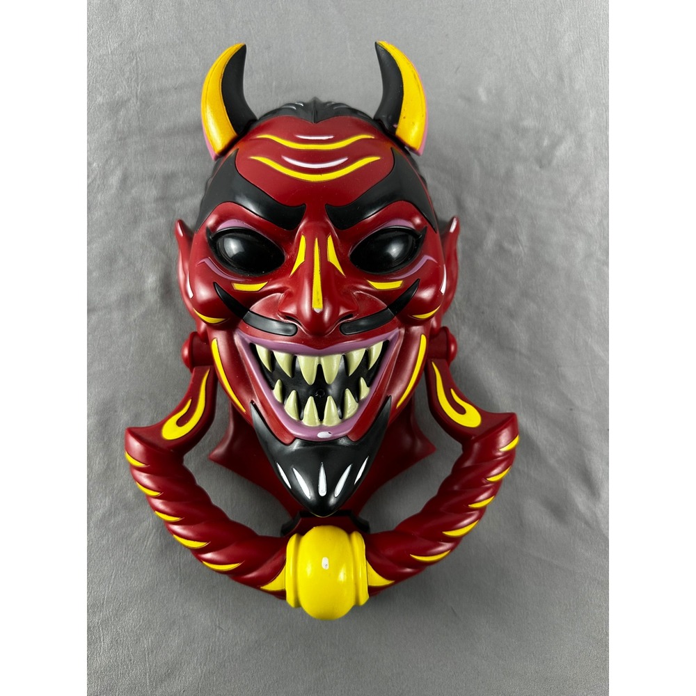 Spirit Halloween Devil Door Knocker Halloween Display Prop‎ Talks Animated